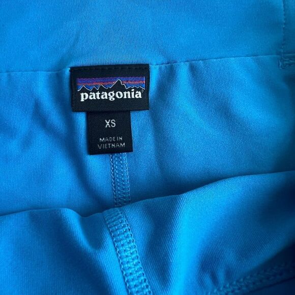 Patagonia Blue Marble Swirl Tech Fishing Active Skort Rivermouth: Radar Blue XS - Picture 3 of 8